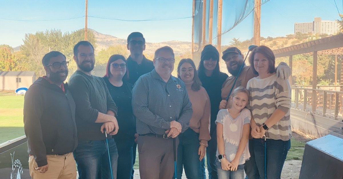 John Warekois Team all standing together at a Team Event