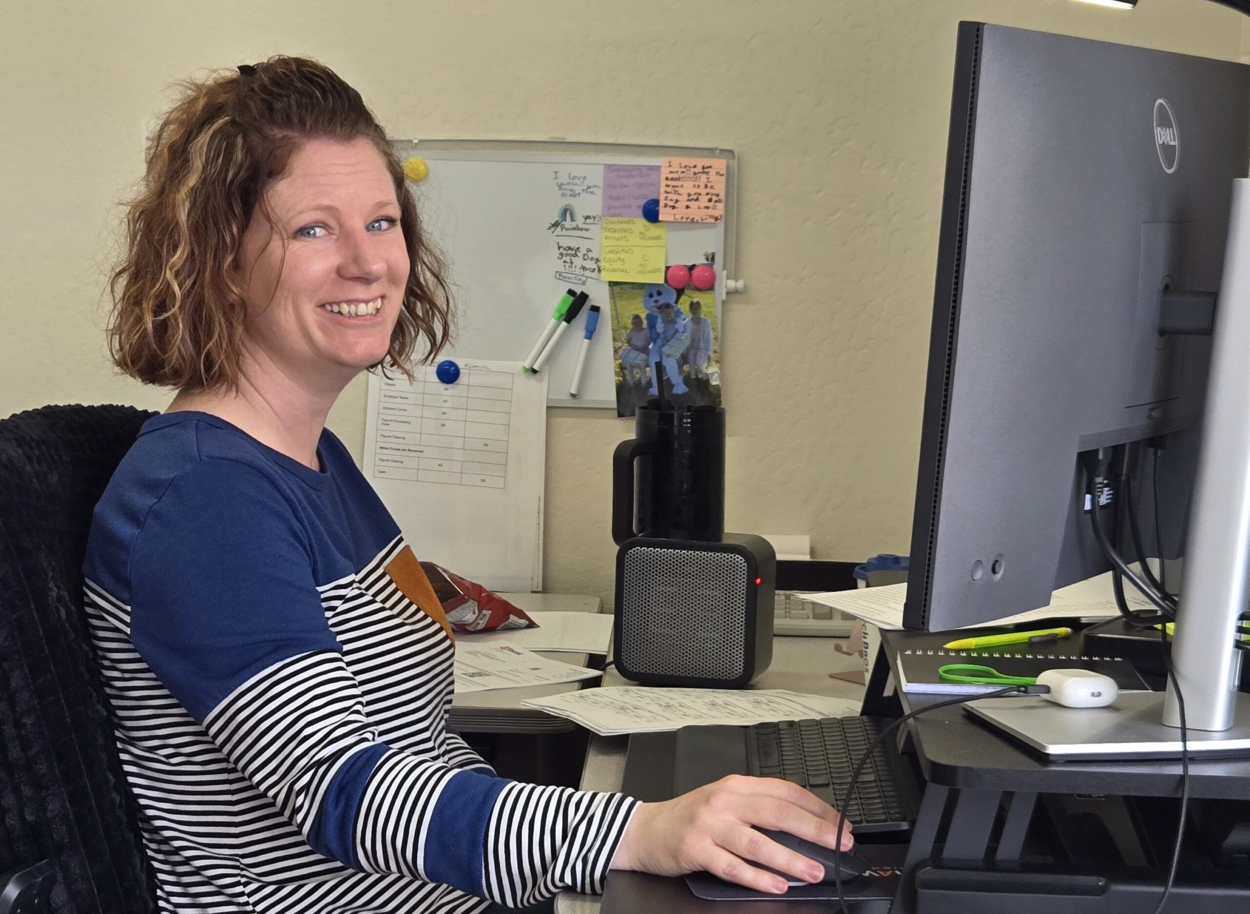 The John A. Warekois team sitting at a restaurant