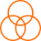 Overlapping circles icon