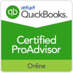 Logo for intuit quickbooks certified proadvisor