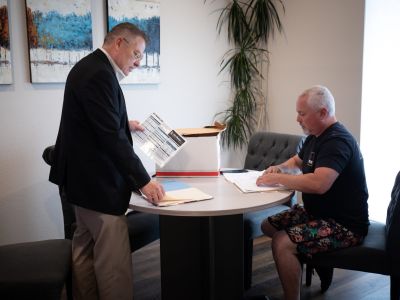 Image of John Working With A Client